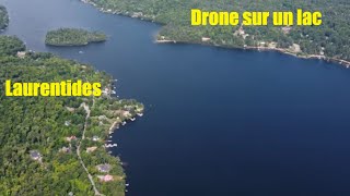 Drone Laurentides survol du lac de lAchigan au quebec [upl. by Eibber174]