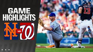 Mets vs Nationals Highlights 7224  MLB Highlights [upl. by Atener657]