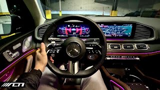 2024 Mercedes GLS 450 POV Night Drive  Allcarnews [upl. by Abigail]