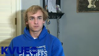 Lampasas senior fulfills promise to Braden turns to baseball with UT  KVUE [upl. by Annawyt]