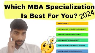 Which mba specialization is best for you Choose Best MBA Specialization 2024 mba management hrm [upl. by Zzabahs]