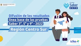 Difusión de los resultados línea base de las pruebas Saber 3º 5º y 9º Región Centro Sur  2022 [upl. by Uella]