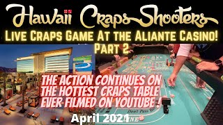 Part 2 1st Ever Live Craps Game Filmed at the Aliante Hotel and Casino North Las Vegas [upl. by Nodnahs731]