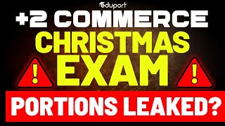 Plus Two Commerce  Christmas Exam Portions  Plus Two Commerce Christmas Exam Chapters [upl. by Eiram334]