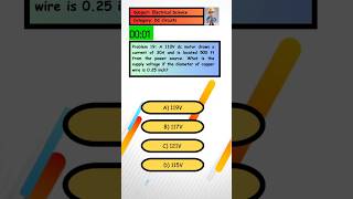 Problem 19 What is the supply voltage if the diameter of copper wire is 025 inch [upl. by Haet]