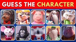 Guess the Sing 1 amp 2 Characters 🐷🐵  Porsha Buster Moon Meena Mike Johnny Rosita [upl. by Marvel371]