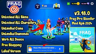 Frag Pro Shooter Mod Apk 3180 Latest Version 2024  Mod Menu Unlimited Money amp Unlocked All Skin [upl. by Nedroj]