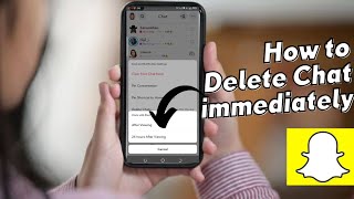 How to Delete Chat immediately in Snapchat  How to Delete Chat in Snapchat [upl. by Llenahs708]