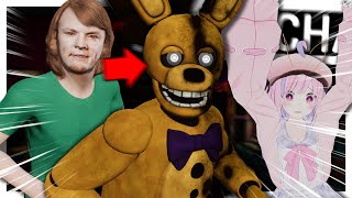 Shaggy transitions to FNAF Springlock bonnie  VRCHAT [upl. by Enaht482]