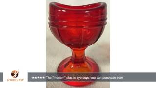 Eye Wash Cup Bath  Raised Rib Style  American Made  Red Glass  ReviewTest [upl. by Schnur859]