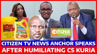 BREAKING MTANGAZAJI Wa CITIZEN TV AZUNGUMZA BAADA Ya KUMDHALILISHA MOSES KURIA HADHARANI CITIZEN TV [upl. by Dexter40]