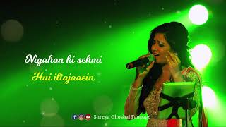 Akele Na Jana  Shreya Ghoshal  Lyrical Video Rerun [upl. by Yezdnil]