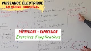 Puissance électrique en régime sinusoïdal [upl. by Easter]