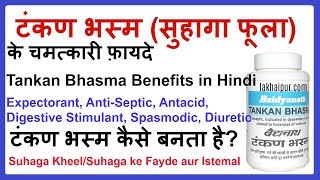 टंकण भस्मसुहागा के फ़ायदे  Tankan Bhasma Borax Benefits in Hindi [upl. by Yornek485]