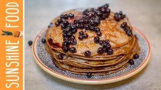 PANCAKES VEGAN À LA BANANE⎪SUNSHINE FOOD [upl. by Yesor]