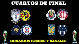 HORARIOS FECHAS Y CANALES CUARTOS DE FINAL LIGA MX CLAUSURA 2024 [upl. by Avik234]