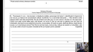Rezolvare model oficial Evaluare Națională 2025 limba și literatura română [upl. by Yrakcaz429]