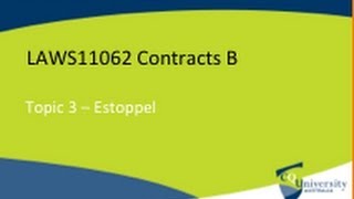 Promissory Estoppel and Contract Law [upl. by Rainger]