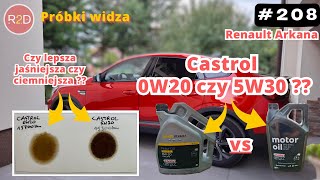 5W30 czy 0W20 Ciemny olej plama vs jasny olej plama Renault Arkana Castrol GTX 208 [upl. by Ahsircal712]