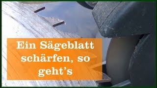 Ein Sägeblatt schärfen [upl. by Eisinger]