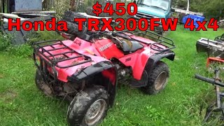 450 Honda Four Trax 300 4x4 Why So Cheap First Look [upl. by Isa]