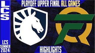 TL vs FLY Highlights ALL GAMES  LCS Playoffs 2024 Upper Final  Team Liquid vs FlyQuest [upl. by Etana]