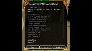 AQW How to Get ArchFiend DoomLord and Character Page Badge Are You Ready [upl. by Ecam]