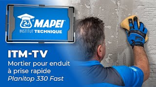 ITMTV  mortier pour enduit à prise rapide Planitop 330 Fast [upl. by Ofori966]