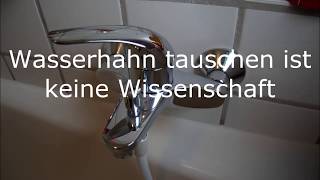 DIY Wasserhahn 🛁 auswechseln 🔧 kann jeder [upl. by Esilanna]