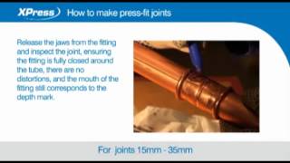 Xpress How to make pressfit joints [upl. by Selwyn]