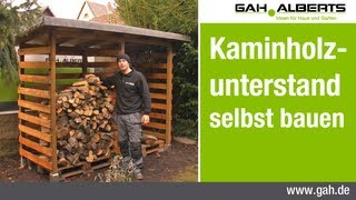 GAHAlberts Bau eines Kaminholzunterstands [upl. by Aillicsirp]