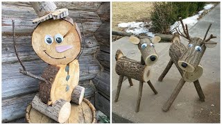 Beautiful garden crafts made of old wood 80 ideas for inspiration [upl. by Prud]