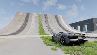 Climbing ability test for vehicles with different drive systems  BeamNGdrive [upl. by Arolf630]