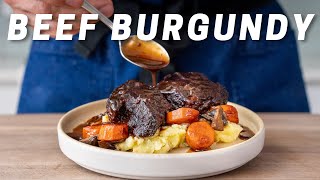 BEEF BOURGUIGNON French Beef Stew [upl. by Yajiv]