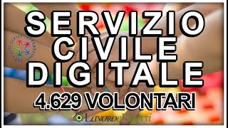 SERVIZIO CIVILE DIGITALE BANDO 2023 PER 4629 VOLONTARI [upl. by Iroc]