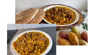 Authentiek Marokkaans recept koeienpoten وصفة مغربية أصيلة أقدام البقر [upl. by Ranjiv]