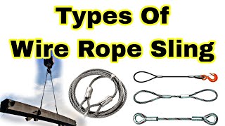 Types Of Wire Rope Sling  Different Types of Slings [upl. by Tebzil679]