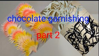 how Tu make chocolate garnishing very simple [upl. by Sawyere]