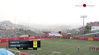 MÁXIMO AVANCE EN VIVO LOBOS TOLUCA vs LINCES UVM  U18 FLAG 2024 maximoavance [upl. by Drofub]