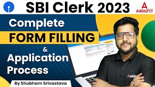 SBI Clerk Form Fill Up 2023 Complete Application Process  SBI Clerk Form Kaise Bhare [upl. by Ylra815]