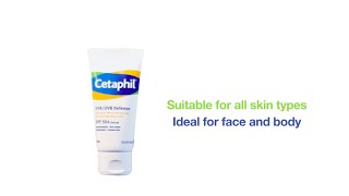 Cetaphil® UVAUVB Defense SPF 50  Cetaphil Singapore [upl. by Esiuqcaj]