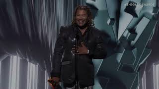 Christopher Judge KRATOS Makes fun of Call of Duty On The Game Awards 2023 [upl. by Adnyc]