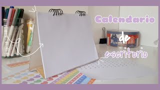 DIY  Calendario de escritorio con materiales basicos [upl. by Nyrehtak]