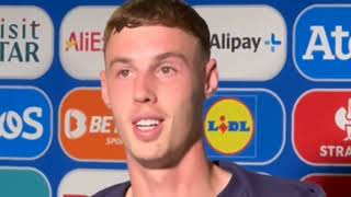 Cole Palmer Post Match Interview England vs Slovenia 00 [upl. by Edme]