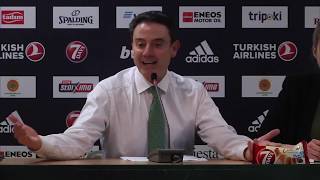 Euroleague Post  Game Press Conference  Panathinaikos ΒC OPAP Athens vs Buducnost VOLI Podgorica [upl. by Eveiveneg]