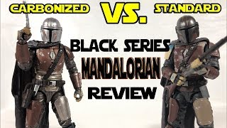 Star Wars Black Series The Mandalorian Carbonized amp Standard  Action Figure Review [upl. by Llertnac74]