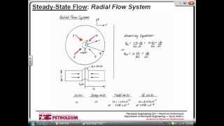 Petroleum Reservoir Engineering SteadyState Flow Liquid flow Relations [upl. by Paxon]