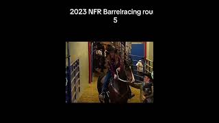 NFR 2023 Barrel racing round 5 [upl. by Airdnekal]