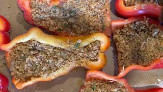 Peppers Stuffed with Breadcrumbs [upl. by Nosemyaj]