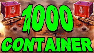 Wir öffnen 1000 Container GIB MIR DAS GUTE ZEUG quotContainer openingquot⚓️ in World of Warships 🚢 [upl. by Spada]